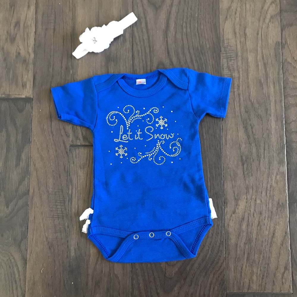 Let It Snow Holiday Onesie